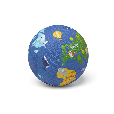 Pelota Caucho Natural Mundo 18CM