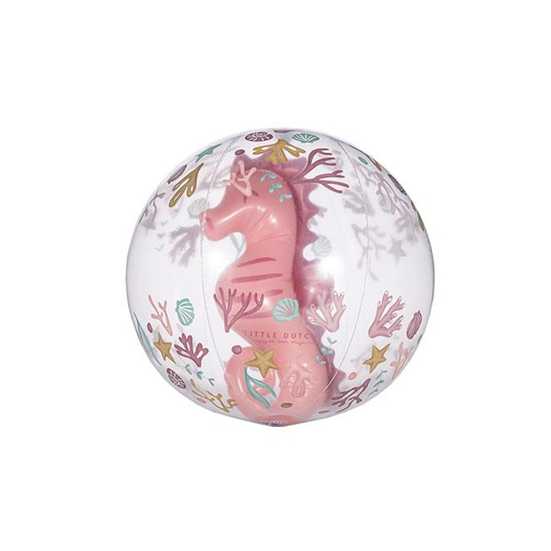 Bola de Praia 3D Cavalo-marinho Ocean Dreams Cor-de-rosa