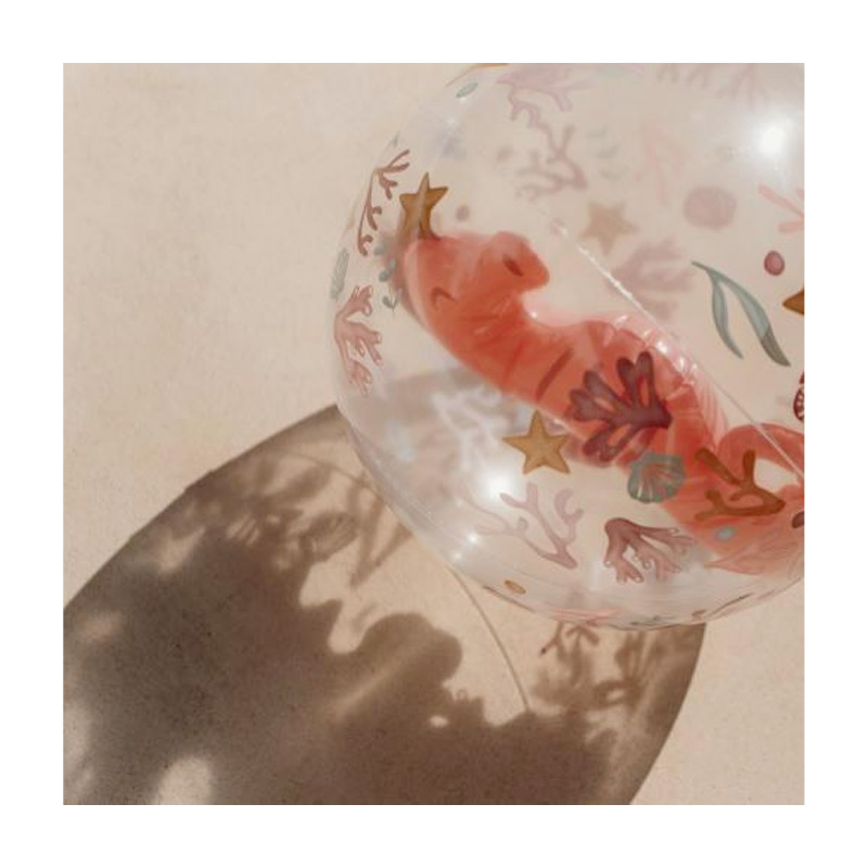 Bola de Praia 3D Cavalo-marinho Ocean Dreams Cor-de-rosa