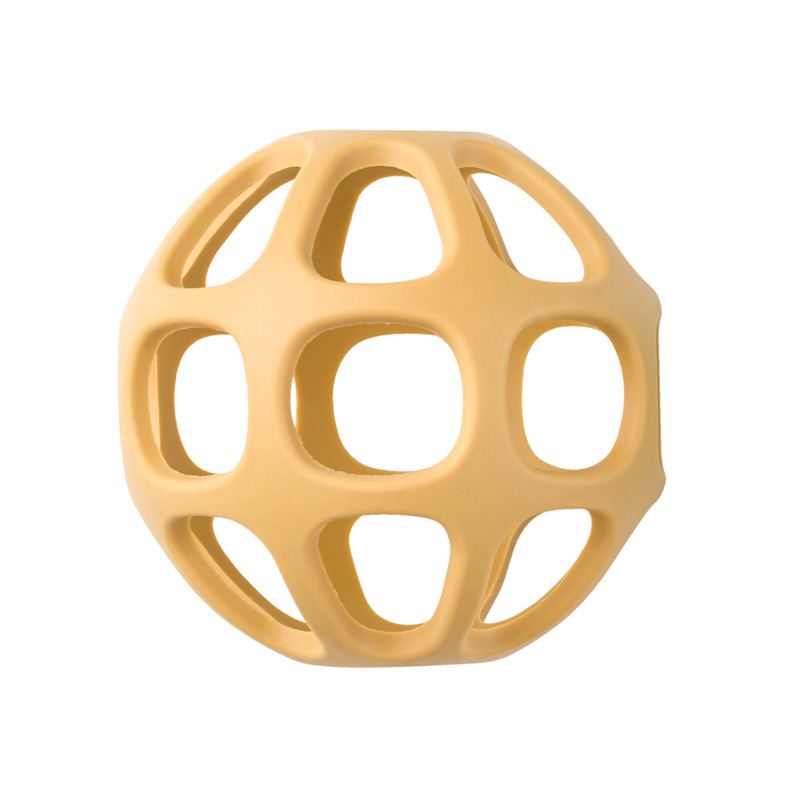 Pelota Sensorial de Silicona Mostaza