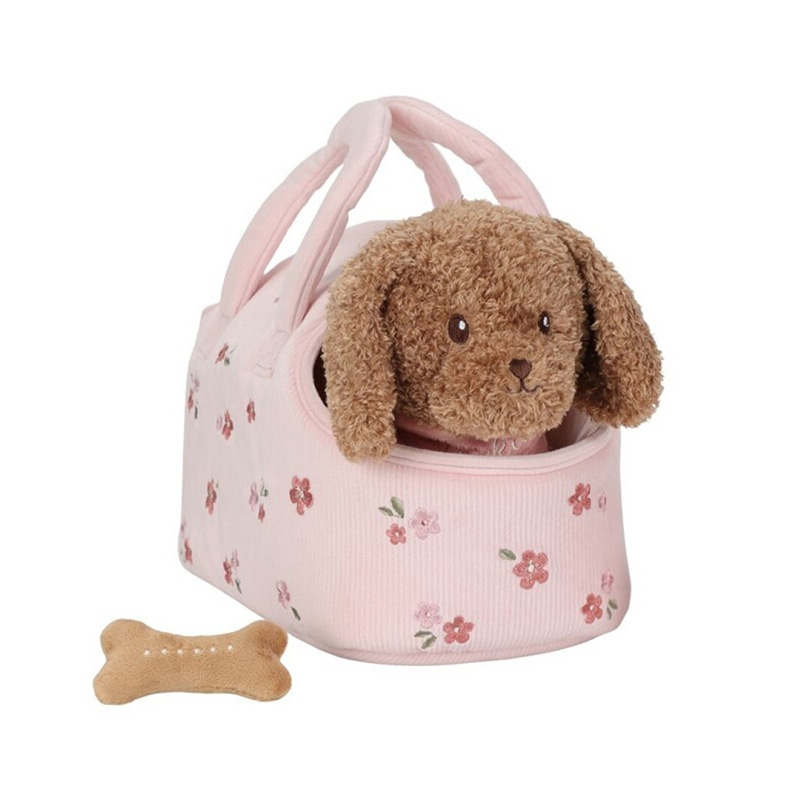 Cão Peluche Jackie com Bolsa