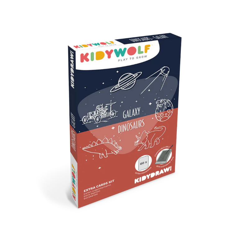 Plantillas Kidydraw Mini Dinosaurios y Galaxia