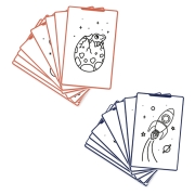 Plantillas Kidydraw Mini Dinosaurios y Galaxia