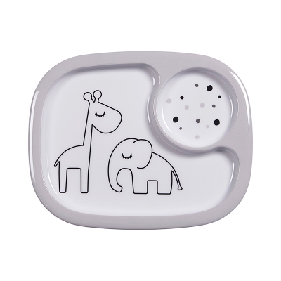 Plato con Compartimentos Dreamy Dots Gris Plato con Compartimentos Dreamy Dots Gris