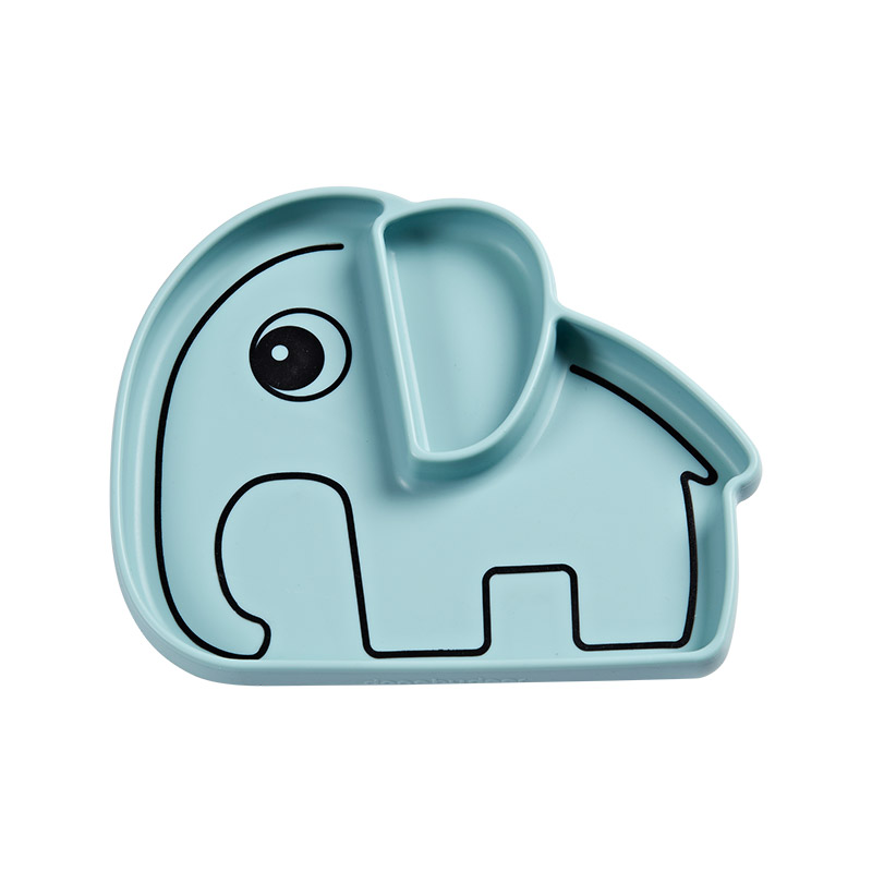 Plato de Silicona Stick&Stay: Elphee Azul