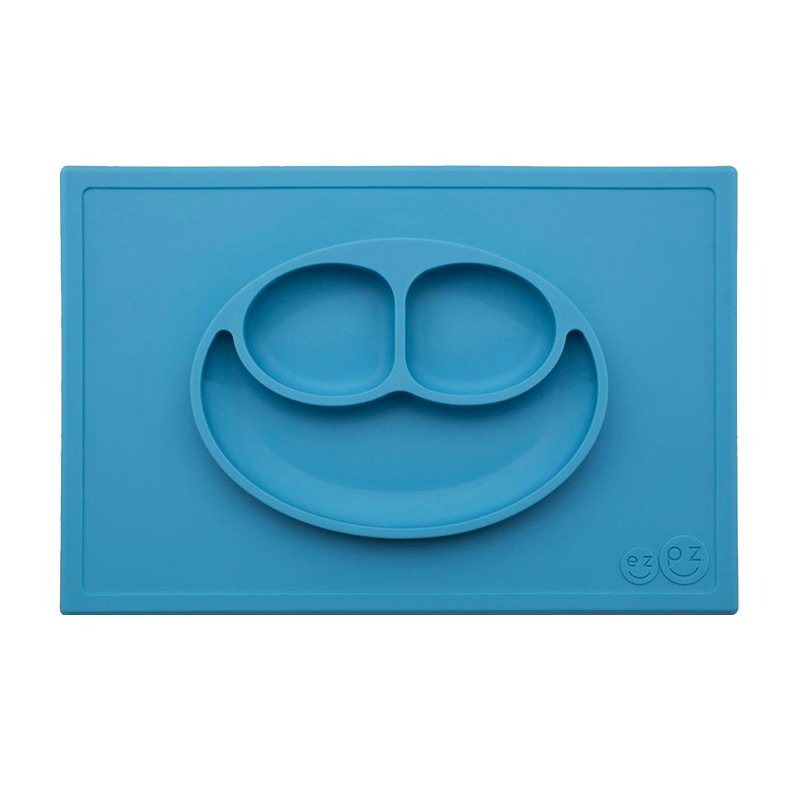 Plato Happy Mat: Azul