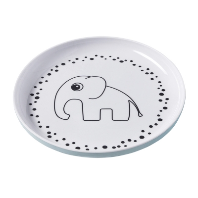 Plato Yummy Happy Dots Azul Plato Yummy Happy Dots Azul