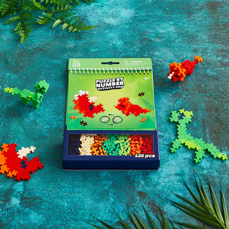 Plus-Plus Activity Pad: Dinosaurios 125 piezas