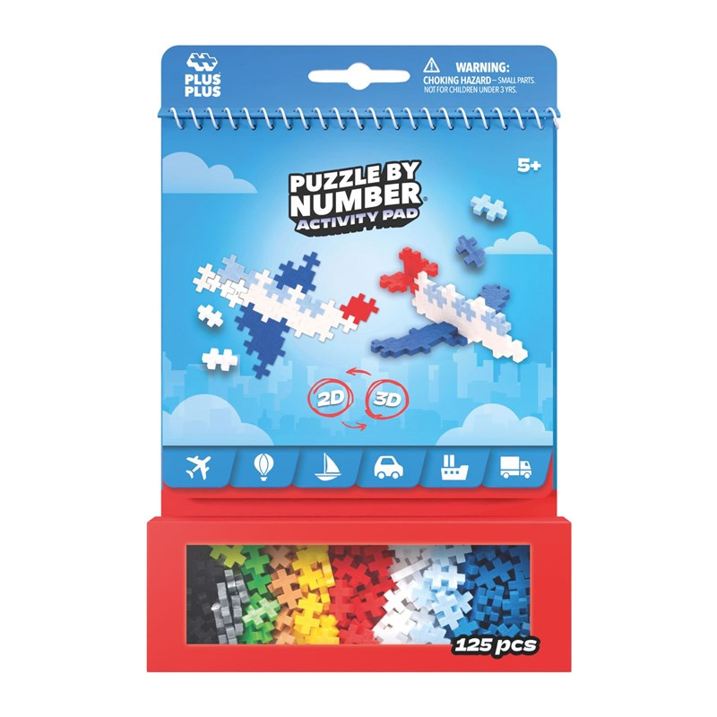 Plus-Plus Activity Pad: Transporte 125 peças