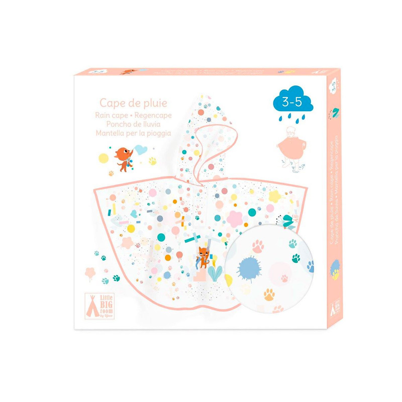 Poncho de Lluvia Gatito Chamallow 3-5 años