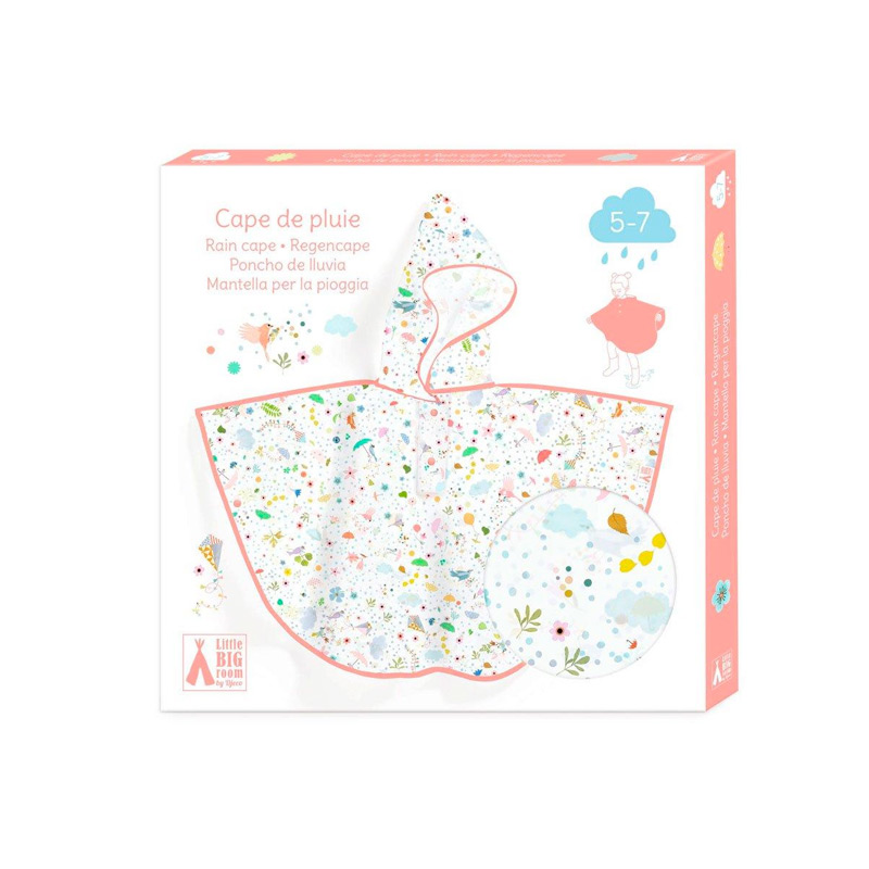 Capa de chuva Pequena Leveza 5-7 anos