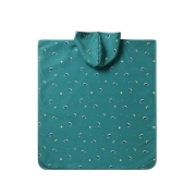 Poncho de Playa Whale Teal Talla M