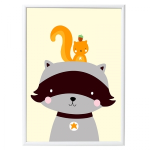 Póster Mapache & Co Póster Mapache & Co