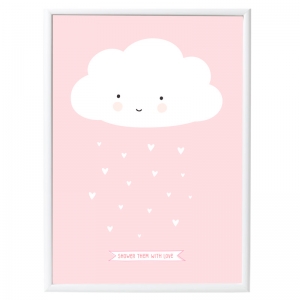 Póster Nube Rosa