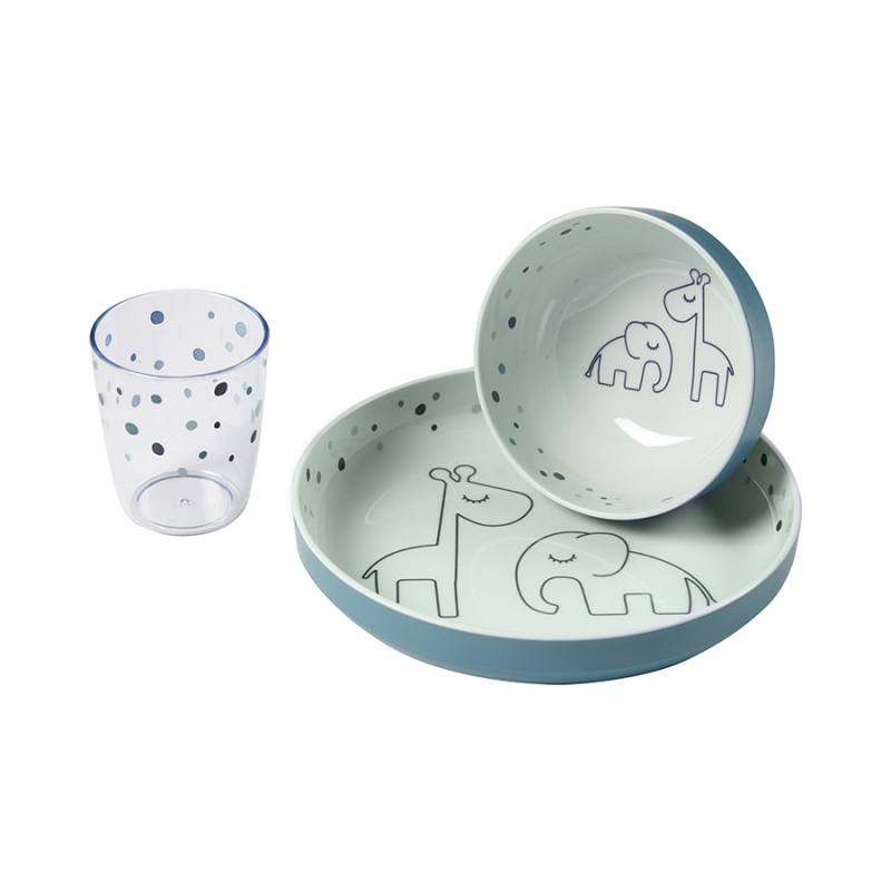 Primera Vajilla Dreamy Dots Azul