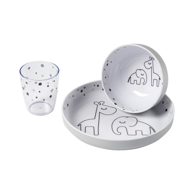 Primera Vajilla Dreamy Dots Gris Primera Vajilla Dreamy Dots Gris