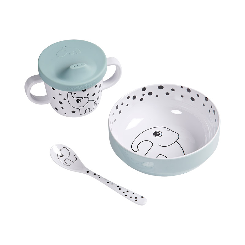 Primera Vajilla Happy Dots Azul