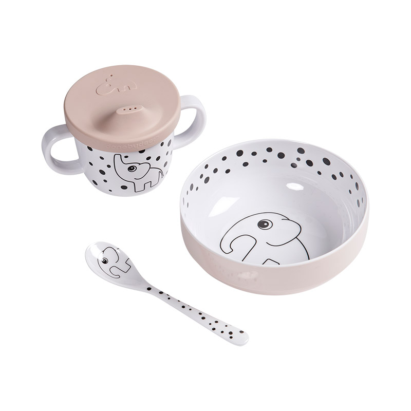 Primera Vajilla Happy Dots Rosa