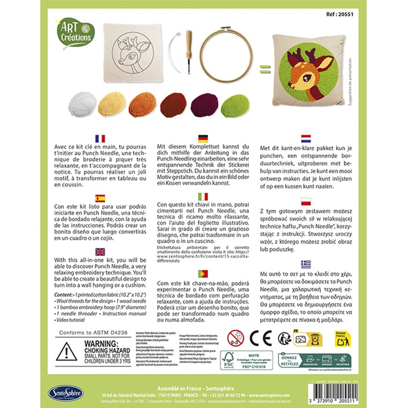 Punch Needle Ciervo Bordado
