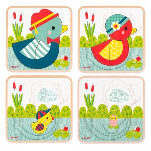 Puzzle 3 niveles: A Contar Patos
