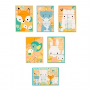 Puzzle 6 Baldes com Bandeja Pure