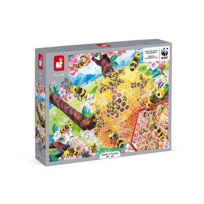 Puzzle Abejas 100 piezas Colección WWF®
