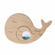 Puzzle de madera sensorial Ballena y Bebé 