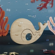 Puzzle de madera sensorial Ballena y Bebé 
