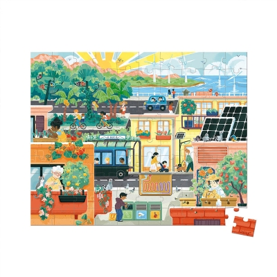 Puzzle Ciudad Verde 100 piezas Colección WWF® Puzzle Ciudad Verde 100 piezas Colección WWF®