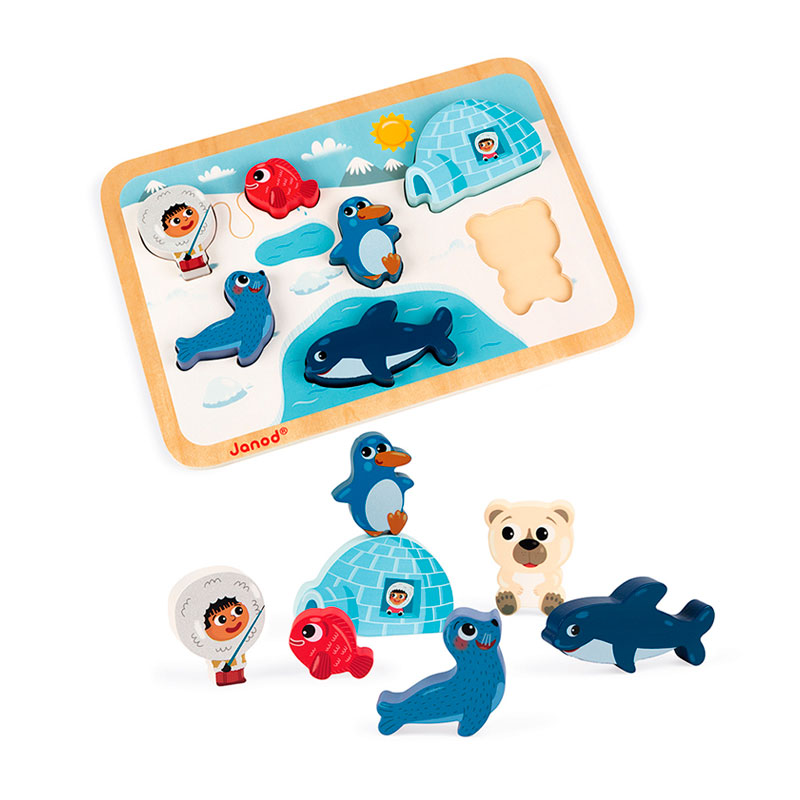 Puzzle Encajable Polo Norte