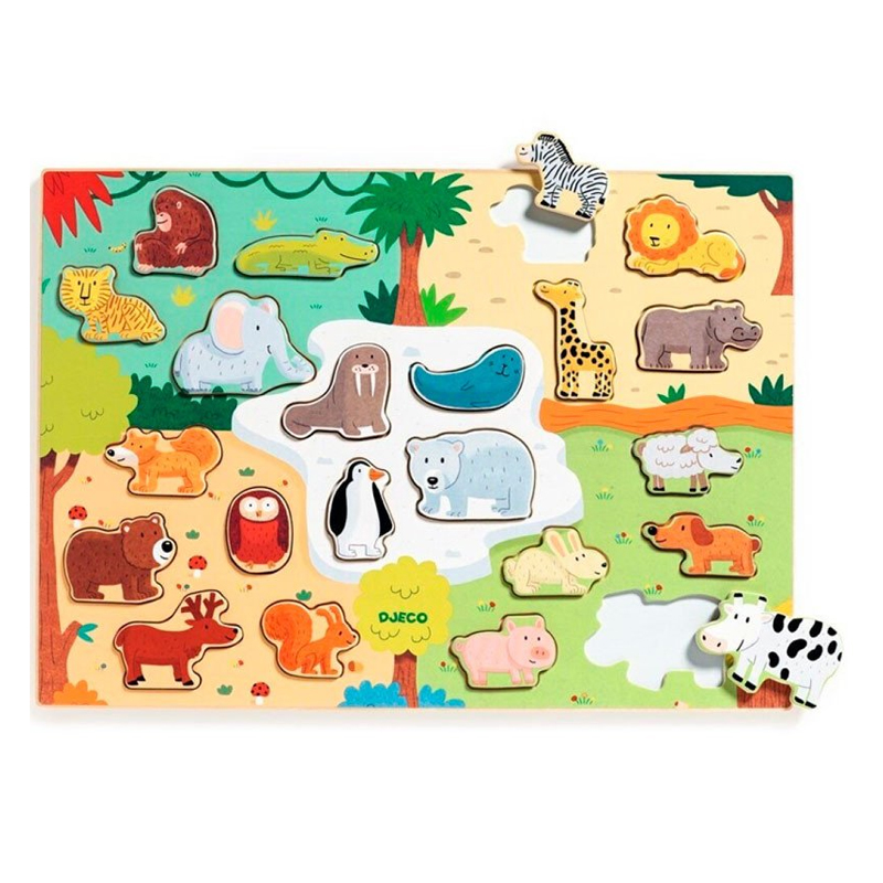 Puzzle encajable Puzzlo Animo