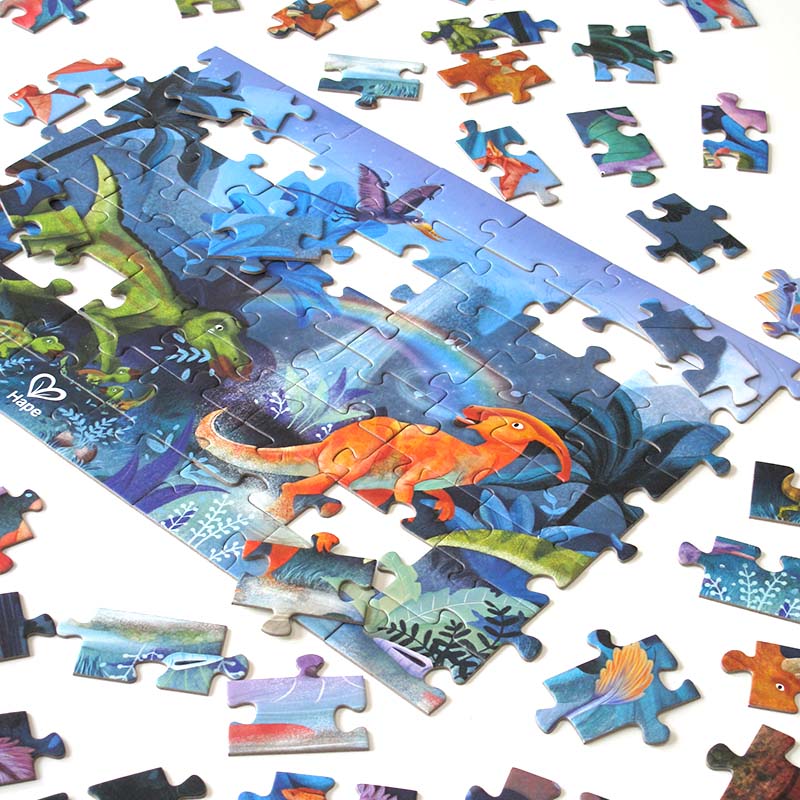 Puzzle Fluorescente Dinosaurios