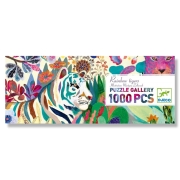 Puzzle Galería Rainbow Tigers 1000 piezas
