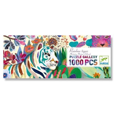 Puzzle Galería Rainbow Tigers 1000 piezas Puzzle Galería Rainbow Tigers 1000 piezas