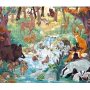 Puzzle Huellas de Animales 81 piezas Colección WWF®