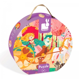 Puzzle La Princesa y su Carroza: 54 piezas
