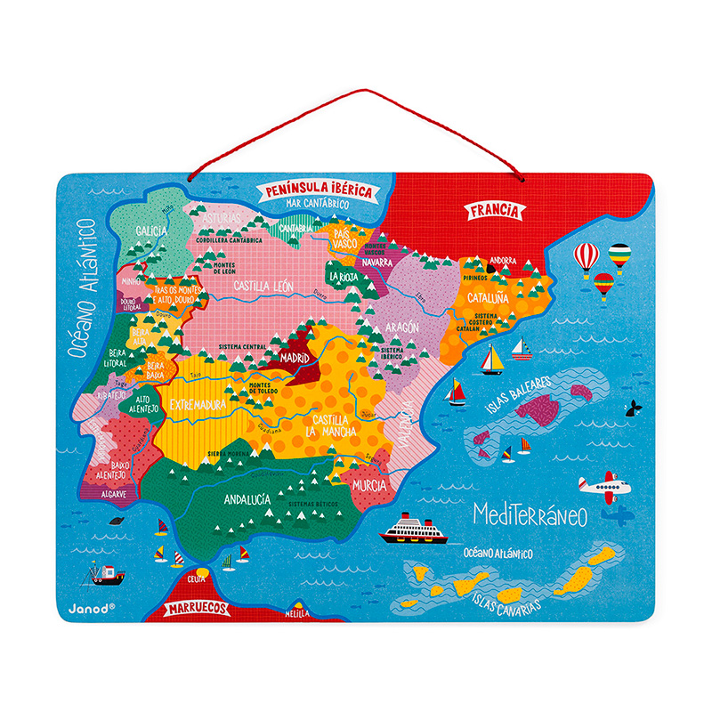 Puzzle Magnético de España - Aprender geografía de manera significativa con niños