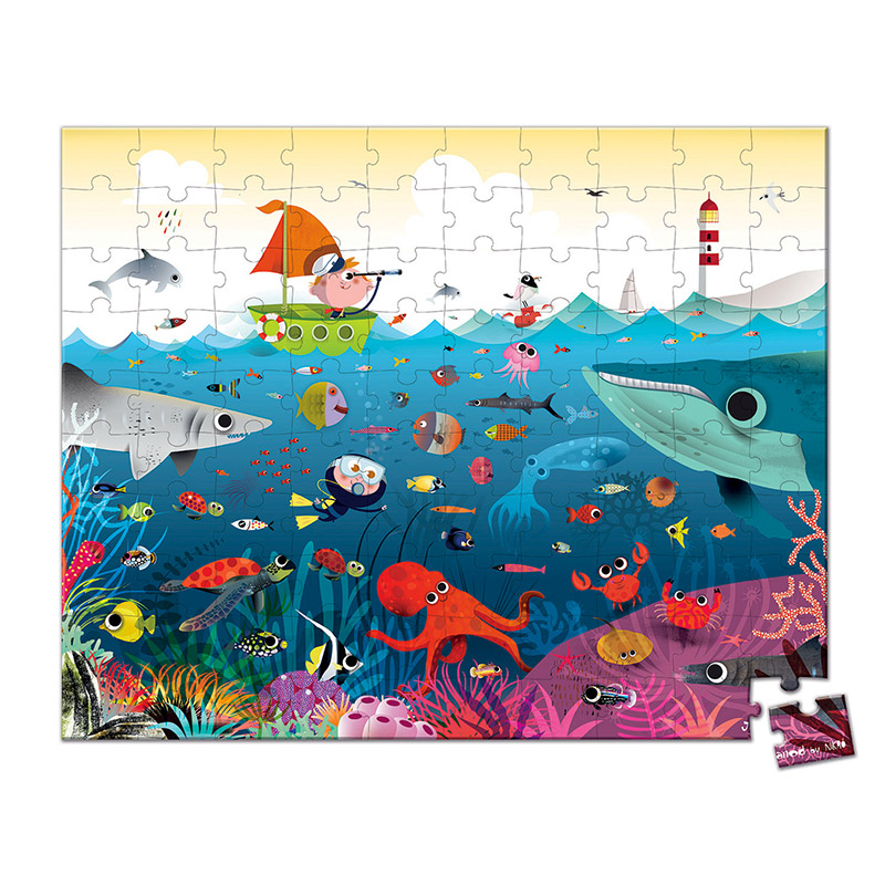 Puzzle Mundo Submarino: 100 piezas