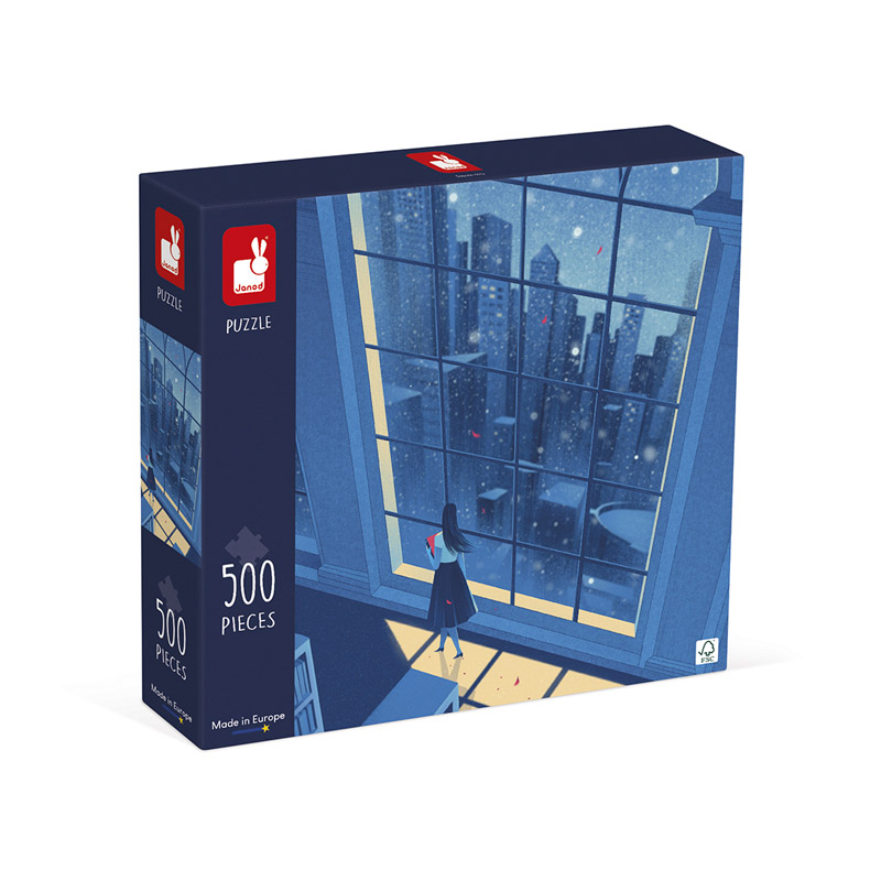 Puzzle Noche Azul: 500 piezas