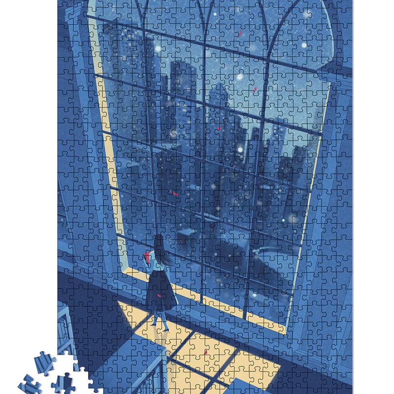 Puzzle Noche Azul: 500 piezas