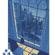 Puzzle Noche Azul: 500 piezas
