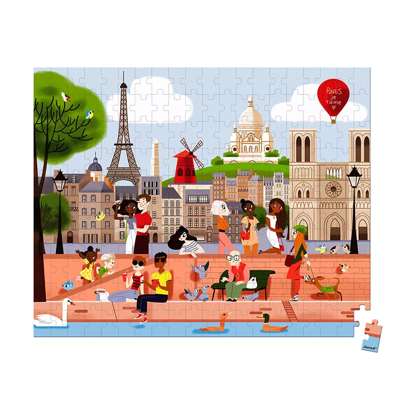 Puzzle París 200 piezas - Juegos para fomentar la paciencia de los niños