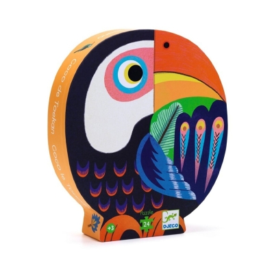 Puzzle Silueta Coco el Tucán 24 piezas Puzzle Silueta Coco el Tucán 24 piezas