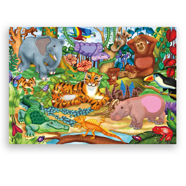 Puzzle Textura Jungla