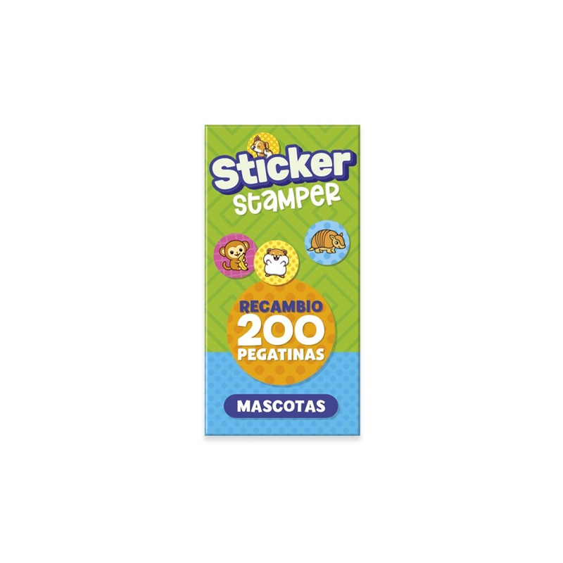 Recambio Sticker Stamper Mascotas