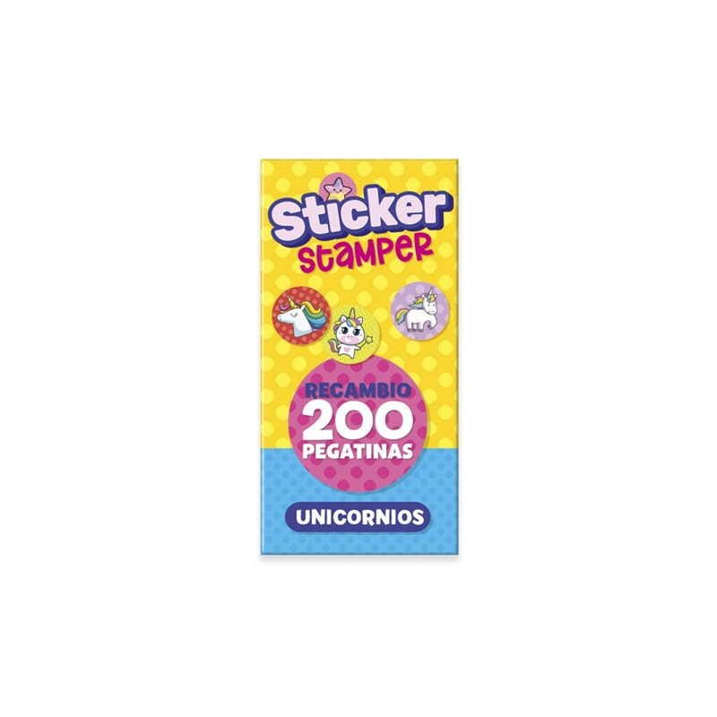 Recambio Sticker Stamper Unicornios