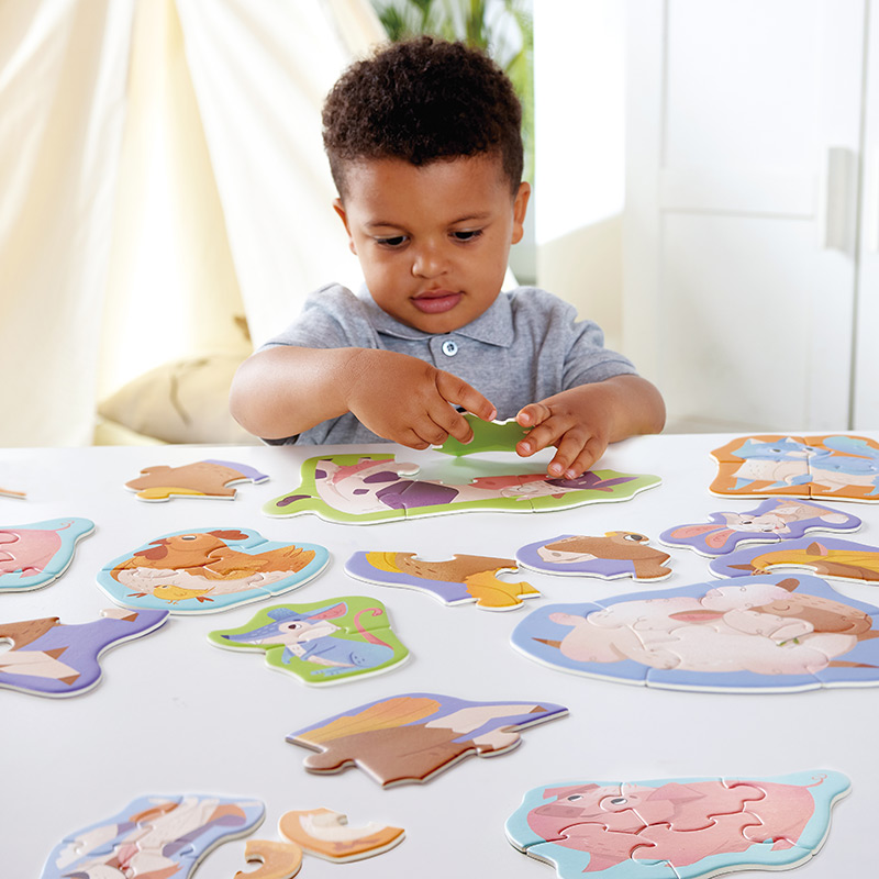 Puzzle evolutivo Amigos da Quinta