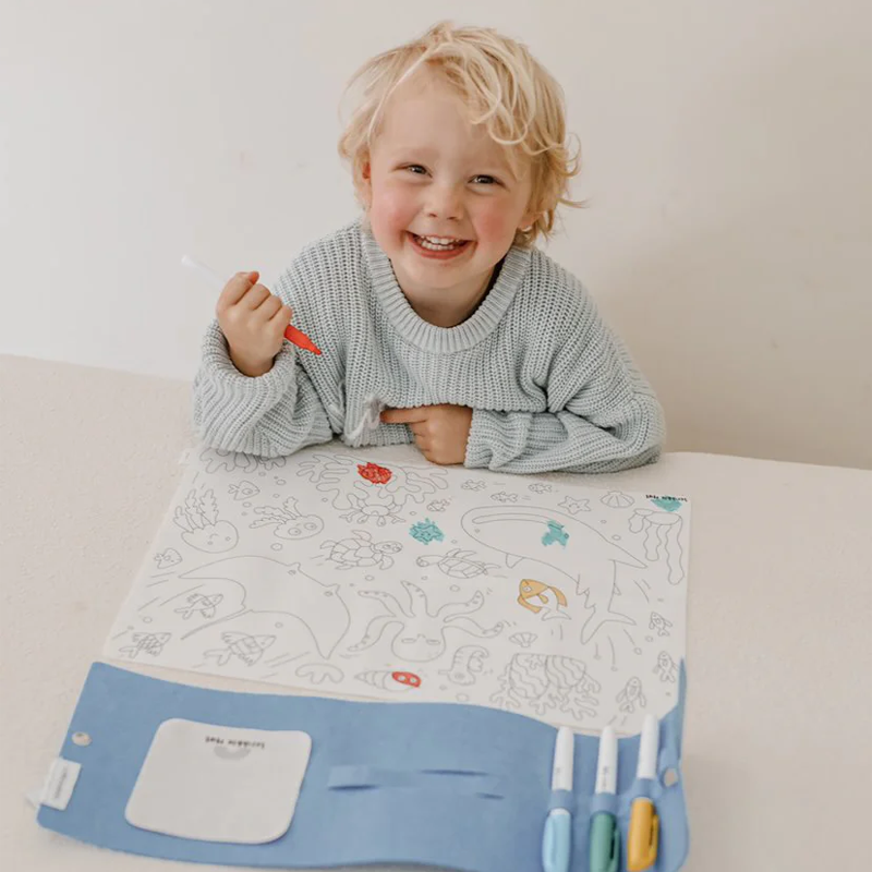 Scribble Mat Tapete reutilizable para colorear: Bajo el Mar