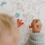 Scribble Mat Tapete reutilizable para colorear: Bajo el Mar