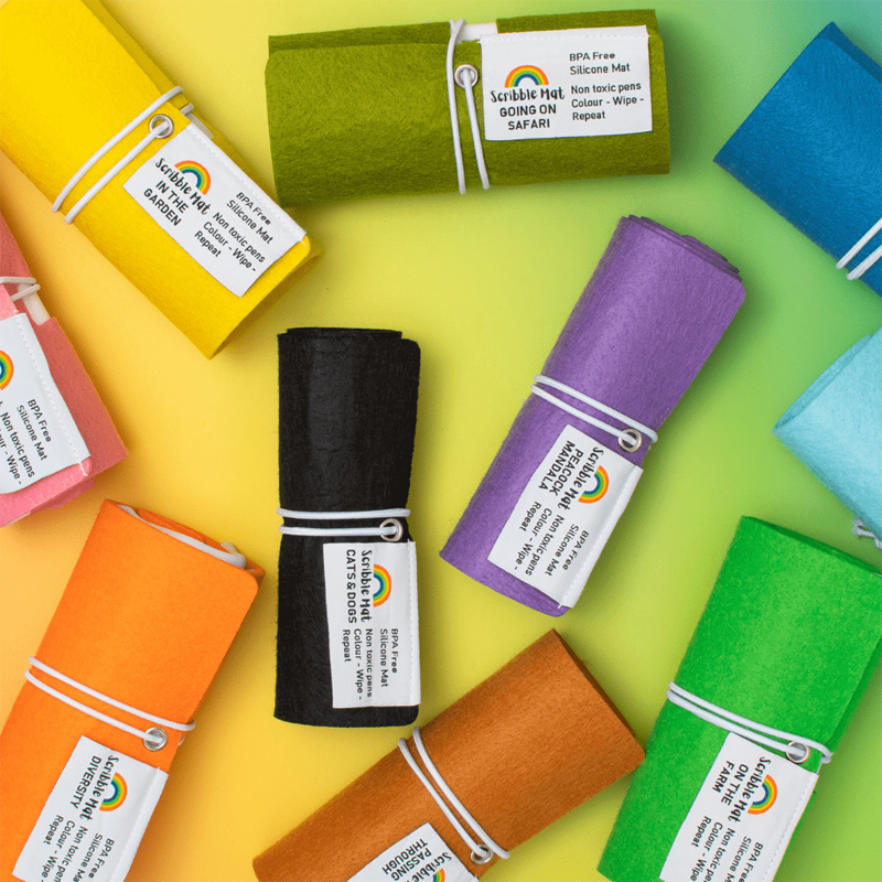 Scribble Mat Tapete reutilizable para colorear: Diversidad